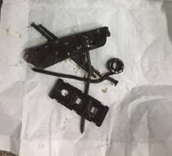 metallic items retrieved from patient’s stomach